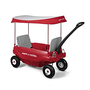 Buy Radio Flyer Deluxe All-Terrain Family Wagon Ride On, Red ...