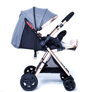 2020 Besrey High View Stroller Can Sit And Lie Down, Light Folding ...