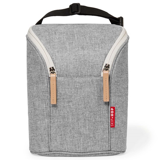 Skip Hop - Grab & Go Double Bottle Bag Grey Melange - Babyshop.com